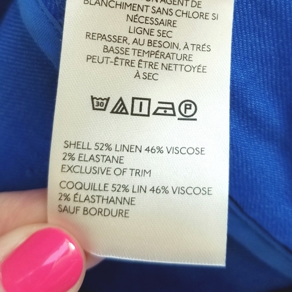 Maeve Anthropologie NWT The Ettie High-Rise Crop Wide-Leg Flare Pants Blue sz 29 - Picture 14 of 16